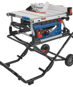 Bosch 10in Jobsite Table Saw with Gravity-Rise Wheeled Stand - Bulk Pallet Supply USA