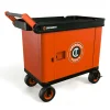 Crescent RAILWORKS Utility Cart with 8 Inch Casters and Lockable Security Panel - Bulk Pallet Supply USA