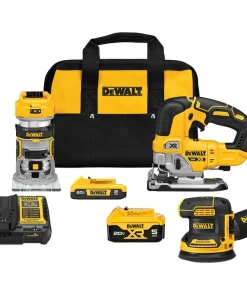 DEWALT 20V MAX XR 3-Tool Woodworking 5.0Ah Combo Kit - Bulk Pallet Supply USA
